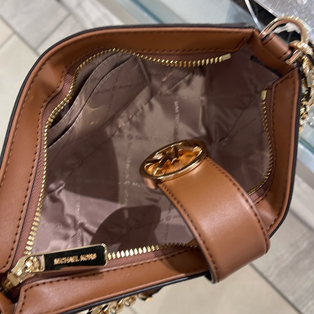 Michael Kors Carmen Small Logo Shoulder Pouchette Bag in Brown
NWT - Picture 15 of 16